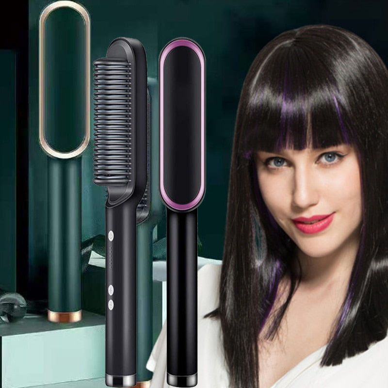 2-in-1 Professional Quick-Heated Electric Hot Comb